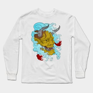 Japanese Mask Long Sleeve T-Shirt